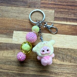 Baby Three Beaded Keychain